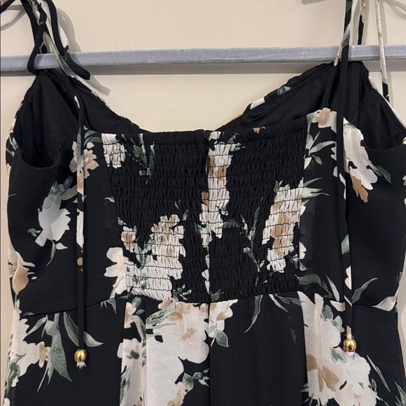 NWT- Petal & Pup Meg Floral Print Bustier Dress, Black, Size 8 - Picture 11 of 12